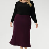 Asher Skirt in Claret