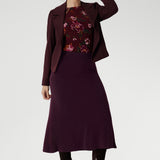 Asher Skirt in Claret