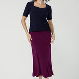 Asher Skirt in Magenta