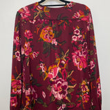One of a Kind - Avery Top in Burgundy Bloom