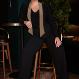 Thom Tie-Neck Top in Black