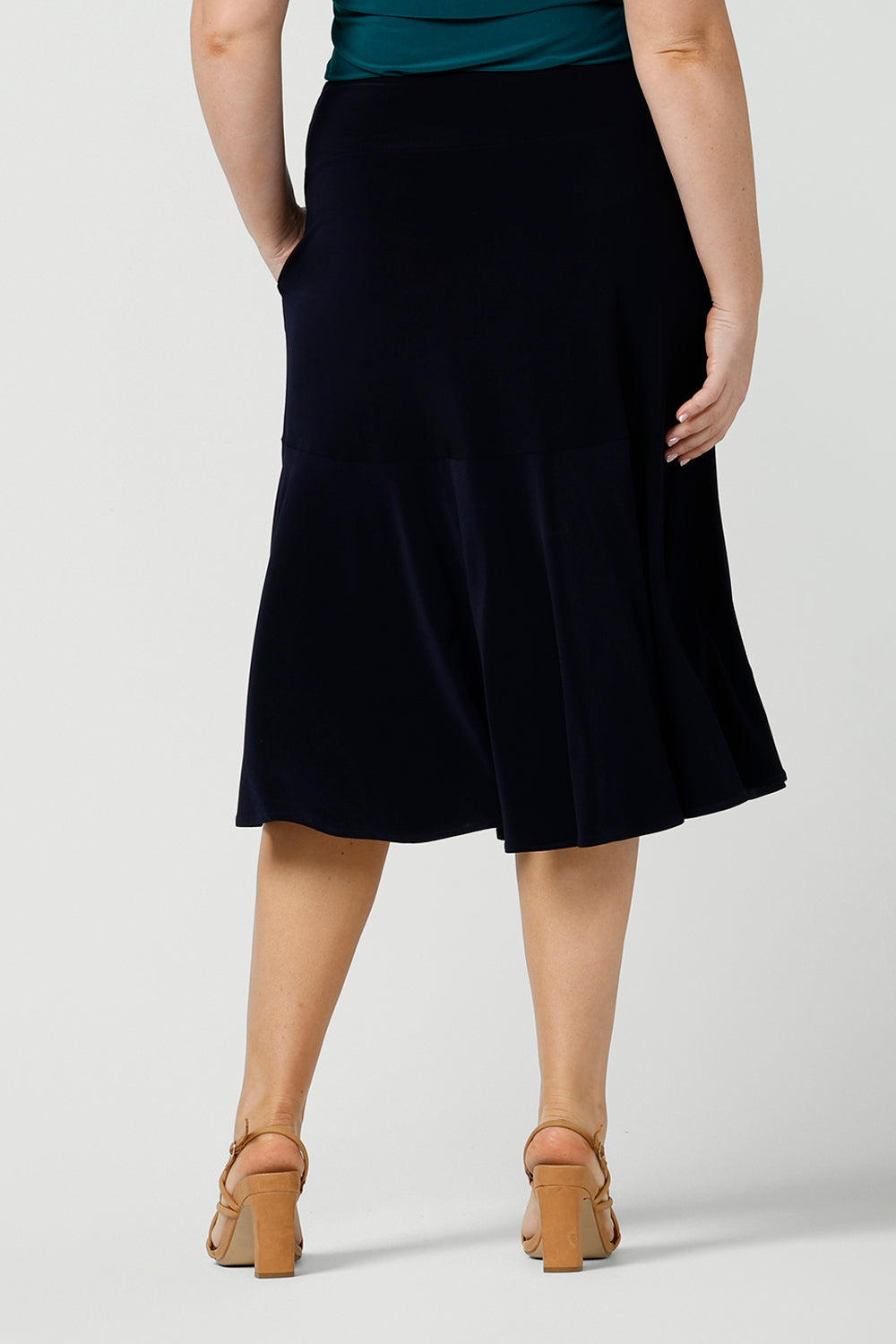 A line skirt navy best sale