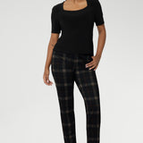 Featuring a flattering square neckline and a slim, tailored fit, this classic black top transitions effortlessly from office to off-duty. Perfectly paired with workwear separates for a polished professional look or styled with denim for elevated smart-casual dressing. 