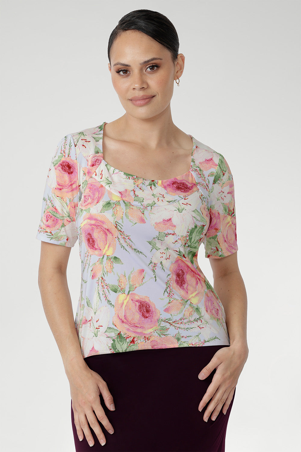 Crafted from our luxe slinky jersey with a soft, fluid stretch, the Berni Top delivers the perfect balance of comfort and structure. Designed in a flattering slim fit, it skims the body to create a smooth, polished silhouette that feels as good as it looks.