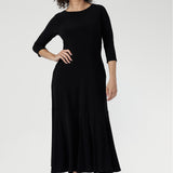 Bettina Reversible Wrap Dress in Black