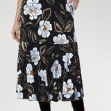 Bettina Reversible Wrap Dress in Ice Bloom