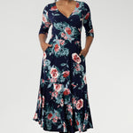 The Bettina Reversible Dress in Vintage Rose offers the ultimate in versatility and value—two stunning looks in one effortlessly elegant dress. Designed for modern women who love to mix up their style, this flattering silhouette can be worn with the V-neck wrap front for a more defined, feminine shape, or reversed to feature a classic boat neckline that pairs beautifully with structured jackets or cardigans.