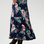 With a flowing maxi skirt is finished with a ruffle hemline for added movement and flair. Bettina has been designed with practical side pockets, a skirt lining, and a double-layer bodice, this floral dress is as functional as it is stylish. Now available in both regular and petite sizing from size 8 to 24, the Bettina Reversible Dress is made to fit and flatter every figure.