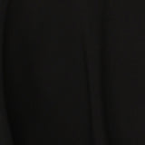 A  black jersey fabric swatch used by Australian-made women's clothing brand, L&F to make women's workwear tops, pants and skirts.