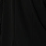 Close up image of Black Scuba Crepe Fabric. Made in Australia for clothing label Leina & Fleur. Available Sizes 8-24.