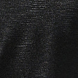 fabric swatch of Black Xanadu, a shimmering jersey fabric in shades of black, this sparkly fabric is used by Australian and New Zealand women's fashion brand, L&F to make evening tops and skirts in their new occasionwear collection.