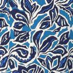 Swatch image of Blue Hana print used by woman's clothing brand Leina & Fleur to create a collected of elevated workwear & chic weekend garments. Crafted in Australia for Australian and New Zealand Women. Available in sizes 8-24.