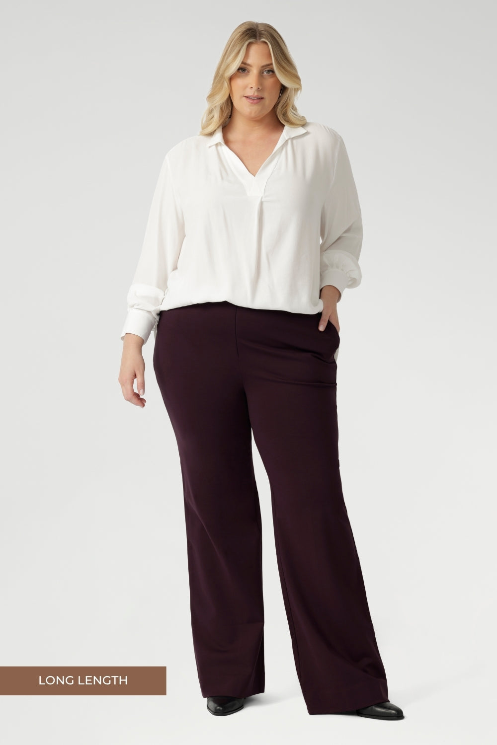 Bootleg Pant in Wine
