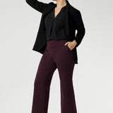 Bootleg Pant in Wine