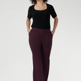 Bootleg Pant in Wine