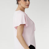 Bowie Top in Pale Pink Bamboo