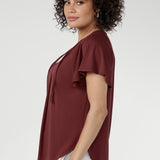 Bowie Top in Rosewood Bamboo