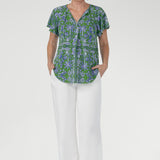 Bowie Top in Summer Seahorse Bamboo