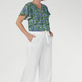 Bowie Top in Summer Seahorse Bamboo