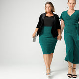 Brooke Tube Skirt in Jade Glam