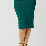 Brooke Tube Skirt in Jade Glam