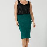 Brooke Tube Skirt in Jade Glam