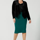 Brooke Tube Skirt in Jade Glam