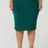 Brooke Tube Skirt in Jade Glam