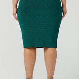 Brooke Tube Skirt in Jade Glam