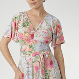 Carrie Dress in Powder Bloom