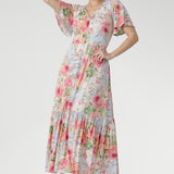 Carrie Dress in Powder Bloom
