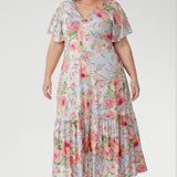 Carrie Dress in Powder Bloom