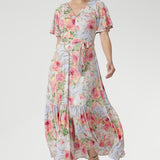 Carrie Dress in Powder Bloom