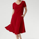 Casey Dress in Red