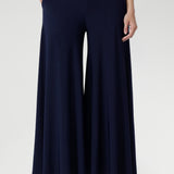 Caspian Palazzo Pant in Dark Navy