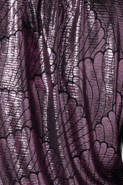 Mikado print fabric in foil. Made in Australia for women size 8 - 24. 