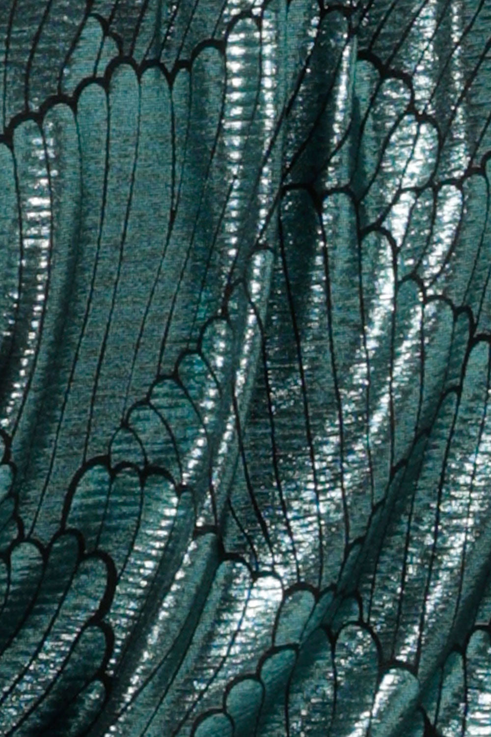 Mikado fabric green shimmer jersey made in Australia for women size 8 -24