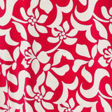 Swatch image of Cherry Charm print used by fashion brand Leina & Fleur to create a collection of resort ready summer styles in dry touch jersey fabric.  

Cherry Charm print is on a ivory jersey base with print details in cherry-red. The fabric has a soft stretch.