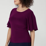 Chloe Top in Magenta