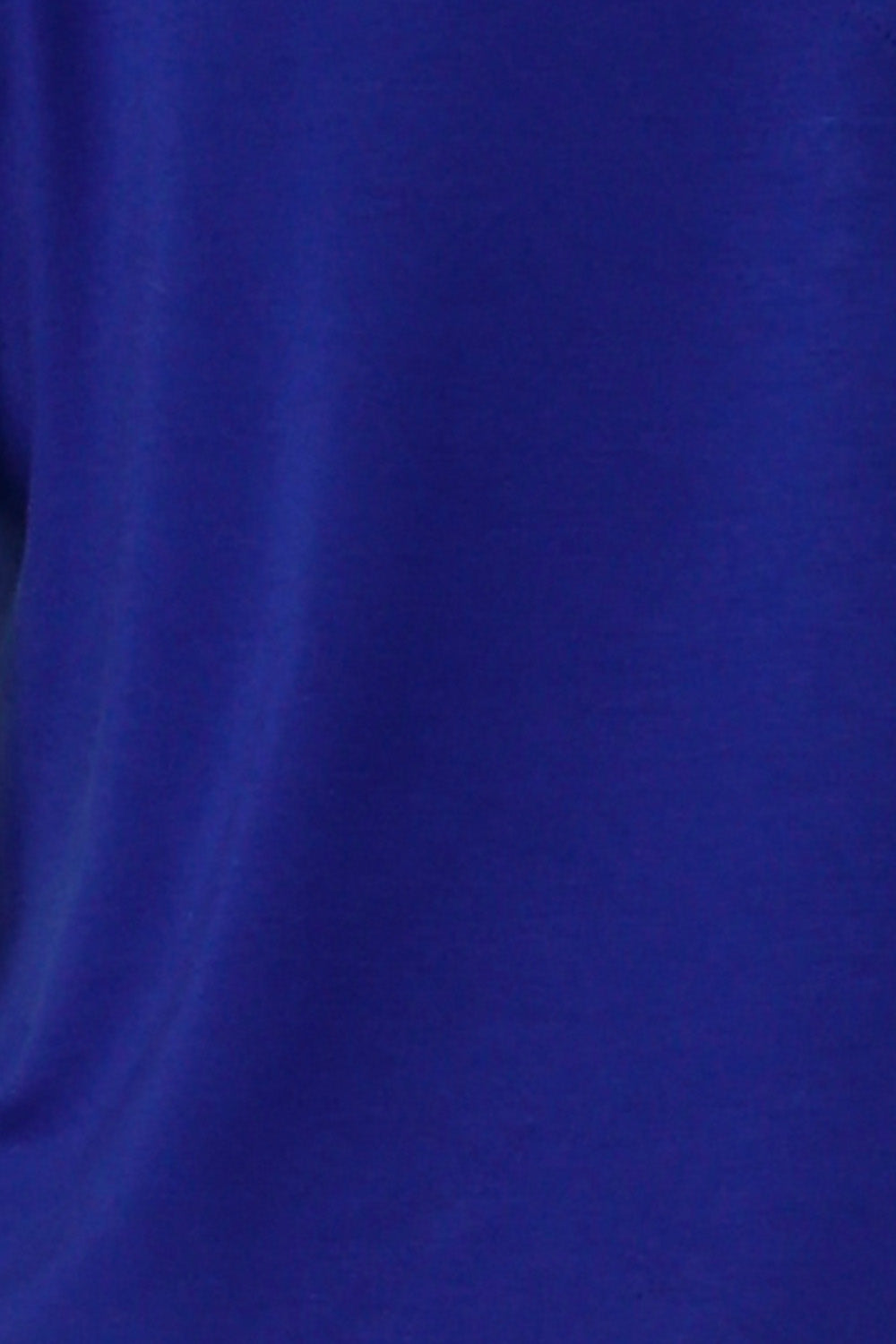 swatch of Australian and New Zealand fashion label L&F's cobalt bamboo jersey fabric used to make women's casual tops.
