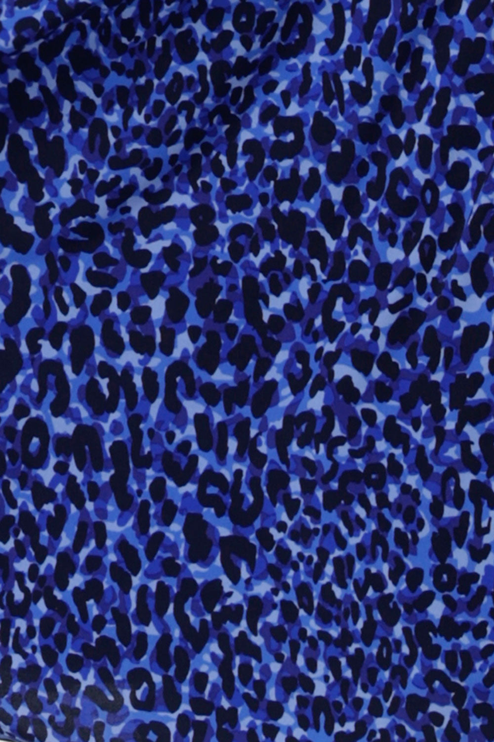 Cobalt blue leopard fabric made in Australia for women size 8 - 24. 