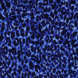 Cobalt blue leopard fabric made in Australia for women size 8 - 24. 