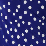 Cobalt Spot slinky jersey fabric. Made in Australia for women size 8 - 24. 