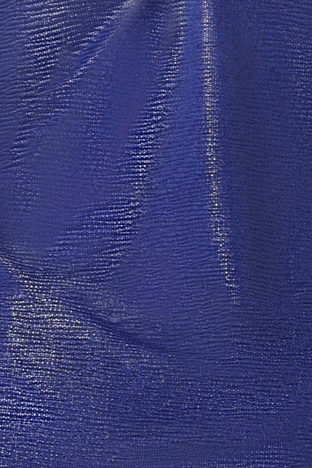 fabric swatch of cobalt Xanadu, a shimmering jersey fabric in shades of cobalt blue, this sparkly fabric is used by Australian and New Zealand women's fashion brand, L&F to make tops and accessories in their new occasionwear collection.