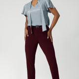 Corbin Pant in Wine