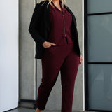 Corbin Pant in Wine