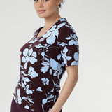 Cosi Top in Plum Dispersia
