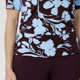 Cosi Top in Plum Dispersia