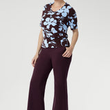 Cosi Top in Plum Dispersia