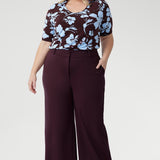 Cosi Top in Plum Dispersia
